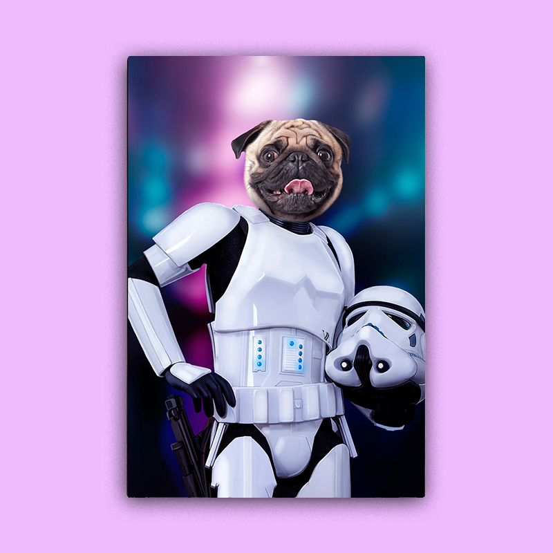 Storm Trooper Star Wars - Custom Pet Portrait